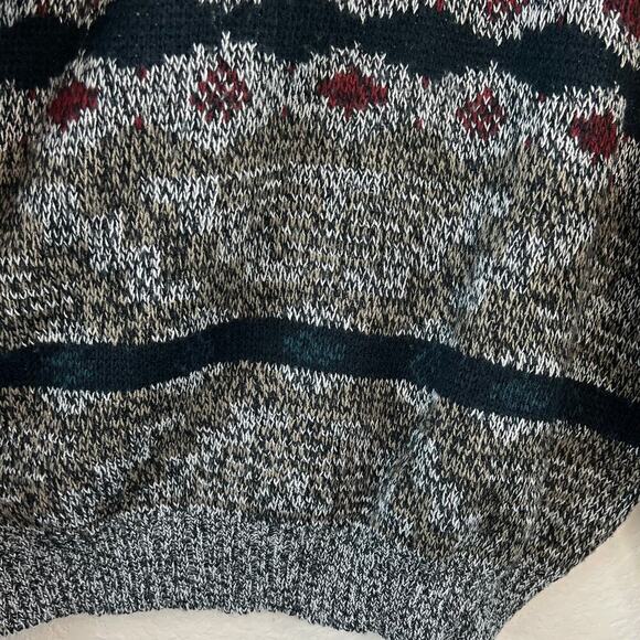 Vintage City Streets Pullover Tribal Pullover Grandpa Knit Sweater Size Large - Picture 5 of 5